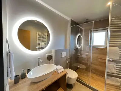 Ein Badezimmer in der Unterkunft Hotel Garni Brunnthaler