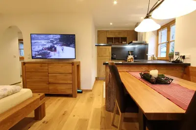 Küche/Küchenzeile in der Unterkunft Ferienwohnung Haus Hörth