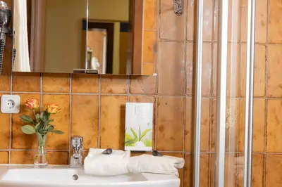 Ein Badezimmer in der Unterkunft Schmelmer Hof Hotel & Resort