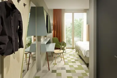 Ein Sitzbereich in der Unterkunft Hotel einsmehr