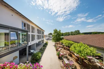Das Gebäude in dem sich das Hotel befindet