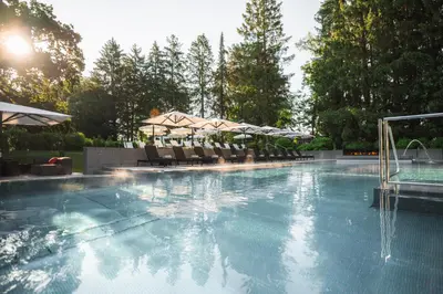 Der Swimmingpool an oder in der Nähe von Der Sonnenhof