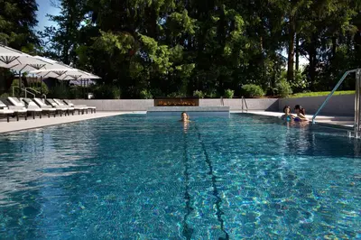 Der Swimmingpool an oder in der Nähe von Der Sonnenhof