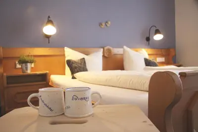 Ein Bett oder Betten in einem Zimmer der Unterkunft Bavaria Biohotel