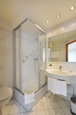 Ein Badezimmer in der Unterkunft Hotel Säntis