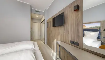 TV/Unterhaltungsangebot in der Unterkunft Smart Stay Hotel Station