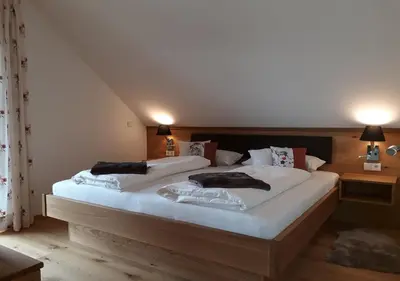 Ein Bett oder Betten in einem Zimmer der Unterkunft Landhof Sedlmair