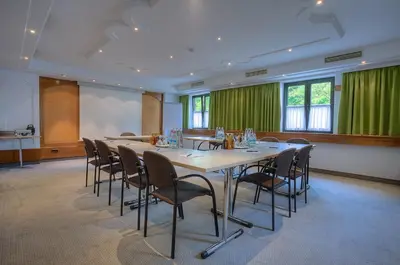 Der Geschäftsbereich oder Konferenzraum in der Unterkunft Hotel zur Mühle