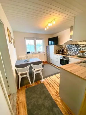 Küche/Küchenzeile in der Unterkunft Ferienwohnung