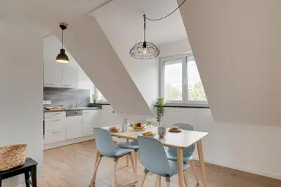 Küche/Küchenzeile in der Unterkunft Lexapartments Luxus Apartment-Zentral in Altstadt-65-80qm