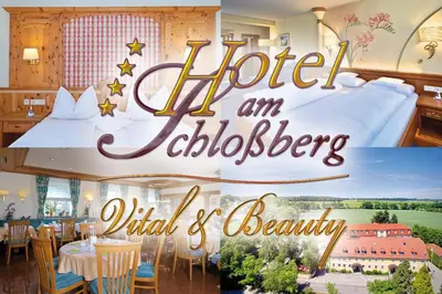 Ein Restaurant oder anderes Speiselokal in der Unterkunft Hotel am Schloßberg