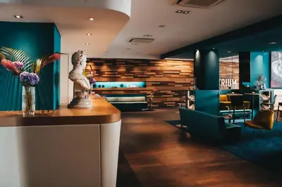 Ein Sitzbereich in der Unterkunft Boutique Hotel Atrium München