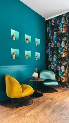 Ein Sitzbereich in der Unterkunft Boutique Hotel Atrium München
