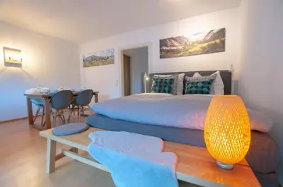 Ein Sitzbereich in der Unterkunft Ferienwohnung 