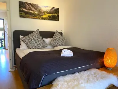 Ein Bett oder Betten in einem Zimmer der Unterkunft Ferienwohnung 