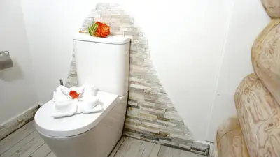 Ein Badezimmer in der Unterkunft LakeStarnberg