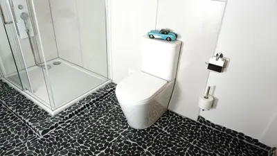 Ein Badezimmer in der Unterkunft LakeStarnberg