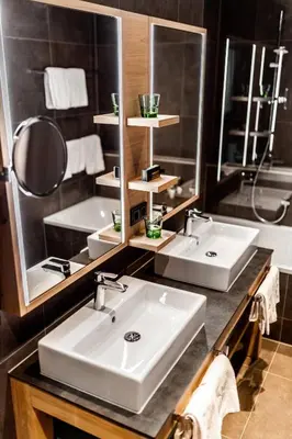 Ein Badezimmer in der Unterkunft Das Bayrischzell Familotel Oberbayern