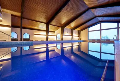 Der Swimmingpool an oder in der Nähe von Hotel Schillingshof