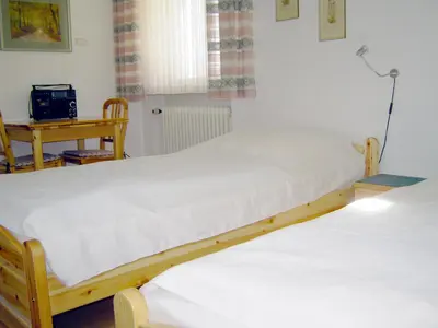 Ein Bett oder Betten in einem Zimmer der Unterkunft Ferienhaus Knittel Verm nur Samstag auf Samstag