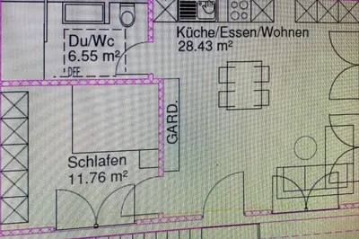 Grundriss der Unterkunft Ferienwohnung Vöst