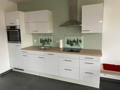 Küche/Küchenzeile in der Unterkunft Ferienwohnung Vöst