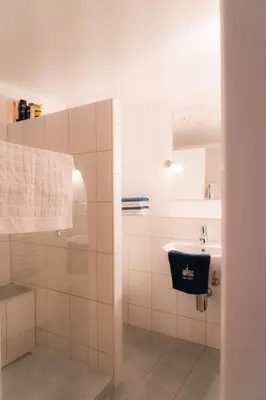 Ein Badezimmer in der Unterkunft Ferienwohnung in der Kirchgasse