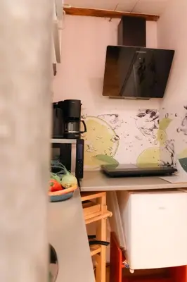Küche/Küchenzeile in der Unterkunft Ferienwohnung in der Kirchgasse