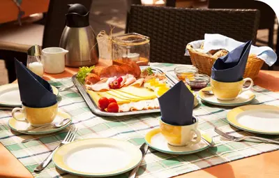 Essen in der Pension oder in der Nähe