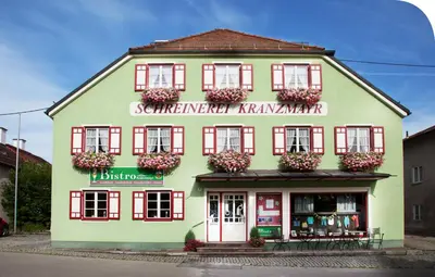 Das Gebäude in dem sich die Pension befindet