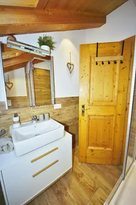 Ein Badezimmer in der Unterkunft Ferienwohnung Johannesklause