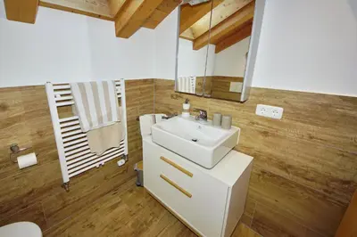 Ein Badezimmer in der Unterkunft Ferienwohnung Johannesklause