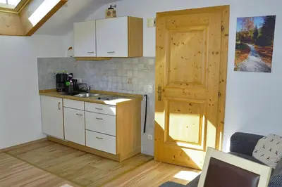 Küche/Küchenzeile in der Unterkunft Ferienwohnung Johannesklause