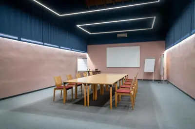 Der Geschäftsbereich oder Konferenzraum in der Unterkunft Das Schandl