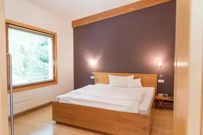 Ein Bett oder Betten in einem Zimmer der Unterkunft Das Schandl