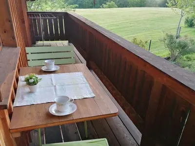 Ein Garten an der Unterkunft Beim Grafen