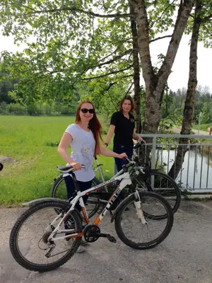 Radfahren an der Unterkunft Pension Poschmühle oder in der Nähe