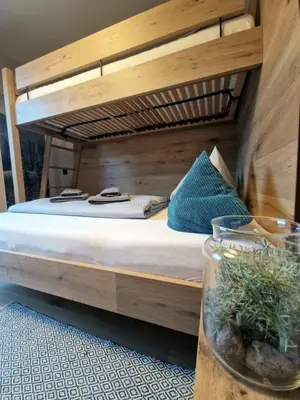 Ein Bett oder Betten in einem Zimmer der Unterkunft Apartment BergRoof