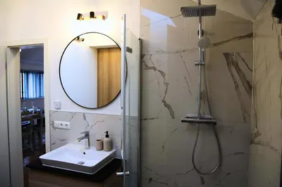 Ein Badezimmer in der Unterkunft Chiemsee Apartments