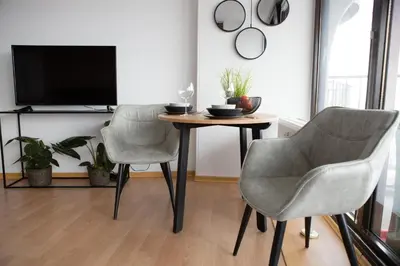 TV/Unterhaltungsangebot in der Unterkunft Tolles Apartment mit Weitblick über Augsburg