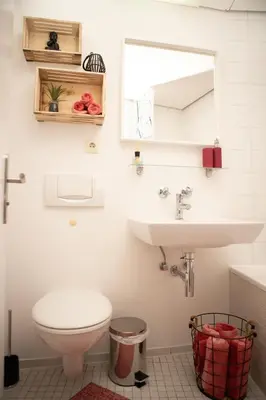 Ein Badezimmer in der Unterkunft Tolles Apartment mit Weitblick über Augsburg