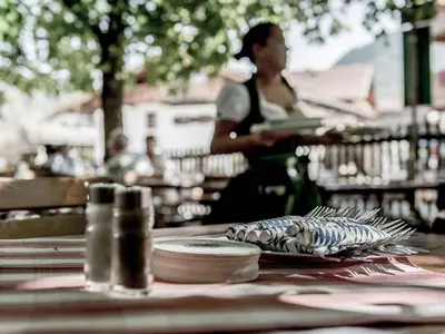Essen in der Pension oder in der Nähe