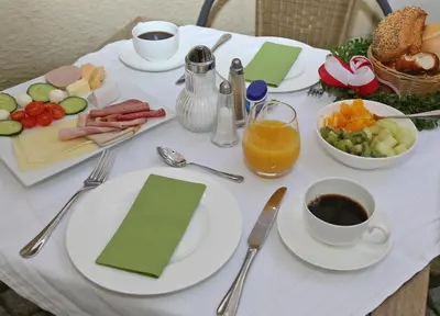 Essen im Hotel oder in der Nähe