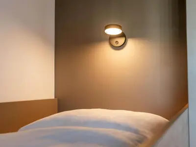 Ein Bett oder Betten in einem Zimmer der Unterkunft B&B HOTEL München-Schwabing