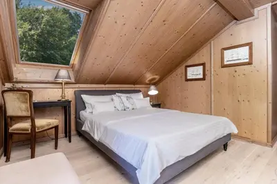 Ein Bett oder Betten in einem Zimmer der Unterkunft Villa Zollhaus Bed & Breakfast