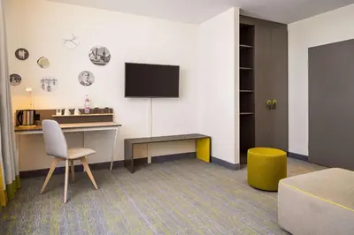 TV/Unterhaltungsangebot in der Unterkunft Vienna House Easy by Wyndham Landsberg