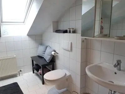 Ein Badezimmer in der Unterkunft Ferienwohnung am Starnberger See