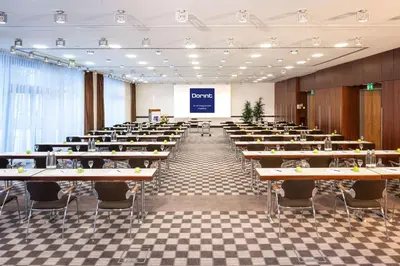 Der Geschäftsbereich oder Konferenzraum in der Unterkunft Dorint An der Kongresshalle Augsburg