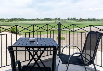 Ein Balkon oder eine Terrasse in der Unterkunft Gästehaus Lemerhof