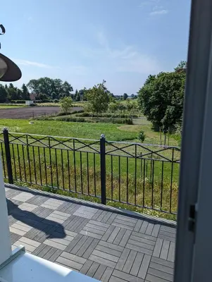 Ein Balkon oder eine Terrasse in der Unterkunft Gästehaus Lemerhof